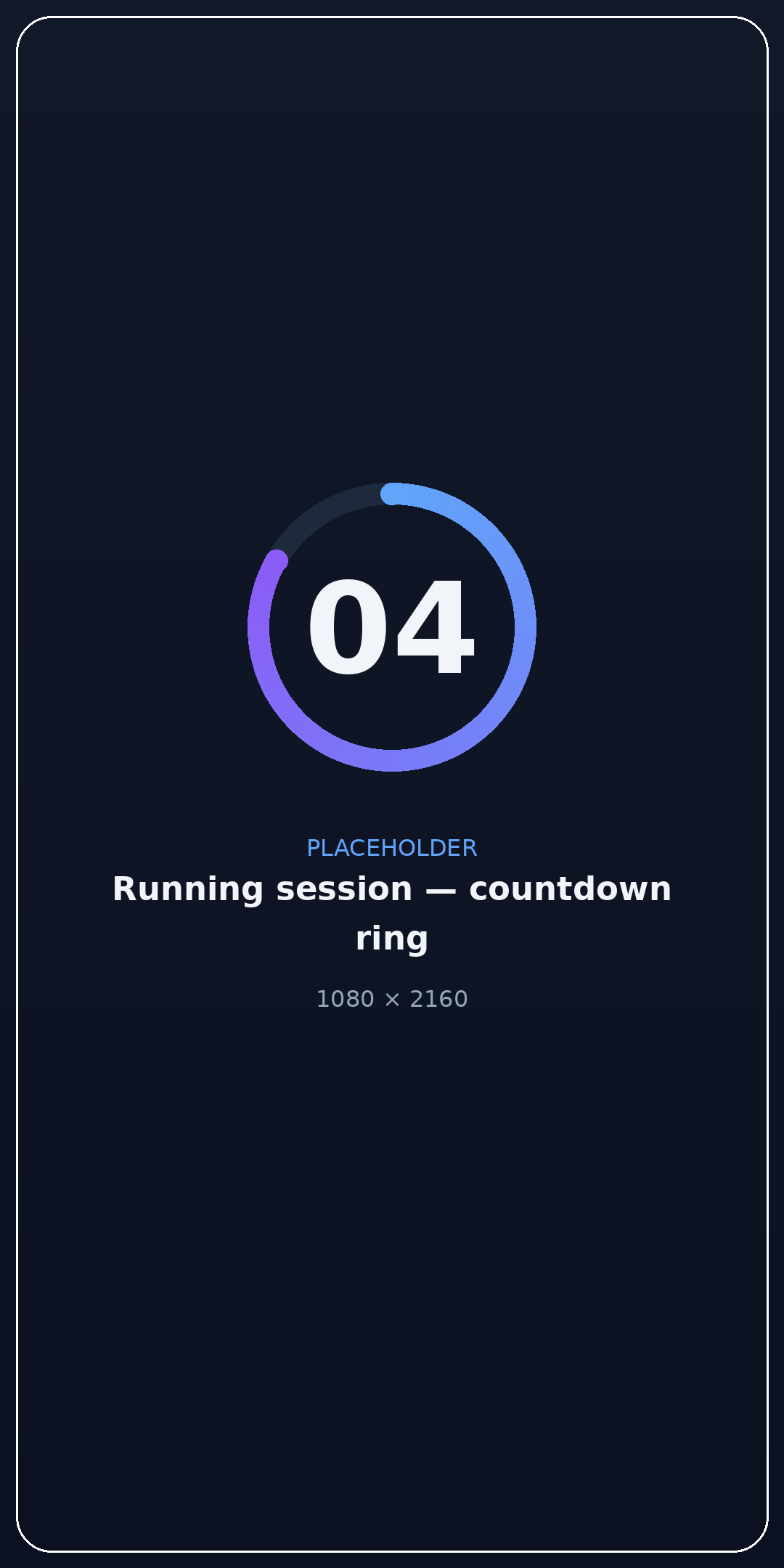 A running focus session in Deep Focus with its countdown ring